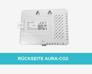 Rückseite des CO2 Messgerätes AURA-CO2